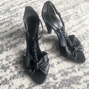 DKNY Leather Strappy Heels Made in Italy Size 6.5